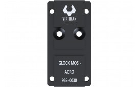 Viridian RFX45 Mounting Adapter For Glock MOS Pistols, Red Dot Sight Mount, 6061-T6 Aluminum, Black Anodized, 1.5" Length