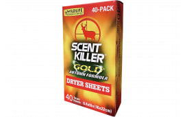Wildlife Research 1283 Scent Killer Gold Autumn Dryer Sheets Odor Eliminator 40 Pack