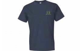 Hornady Logo Stamp T-Shirt Indigo Short Sleeve XL 50% Polyester 25% Cotton 25% Rayon Blend