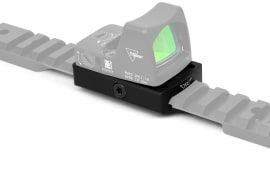 Warne Red Dot Low Profile Reflex Mount, Red Dot Sight Adapter, Picatinny Aluminum, Anodized Black Finish.