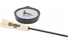 Hunters Specialties Suzie Snood Glass Pan Turkey Call, Frosted Glass-Over-Glass, Includes Carbon Striker.