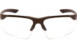 Pyramex Drone 2.0 Safety Glasses Clear Anti-Fog Lens OD Green Half-Frame Adjustable Nosepiece