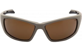 Pyramex Howitzer Safety Glasses Bronze Anti-Fog Lens Tan Frame, Custom-Fit Nosepiece, MIL-PRF 32432.