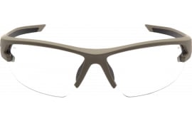 Pyramex Semtex 2.0 Eye Protection Glasses, Clear Anti-Fog Lens, Tan Frame, ANSI Z87.1+, MIL-PRF-32432.