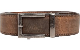 Team Nexbelt Operating EDC Crazy Horse Belt, Brown Leather 1.50" Wide, Water Buffalo Leather Strap