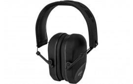 Radians Vertex Passive Earmuff 23 dB NRR Ultra-Slim Over-the-Head Black Hearing Protection