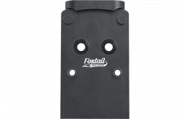 Foxtail Precision 100006 Red Dot Adapter Plate for Glock MOS, Black Anodized, Trijicon RMR/SRO & Holosun 407c/507c Compatibility.