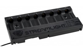 Streamlight 8-Unit Bank Charger 12V DC, Charges Up to Eight SL-B9 Li-Ion Batteries, Impact-Resistant Housing