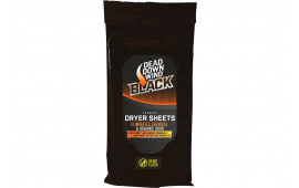 Dead Down Wind 117019 Dryer Sheets Black Premium Odor Eliminator Unscented Scent Dryer Sheet 40 Count