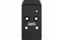Foxtail Precision Rear Sight Dovetail Optic Adapter Plate for CZ P10, 7075 Aluminum, Black Anodized.