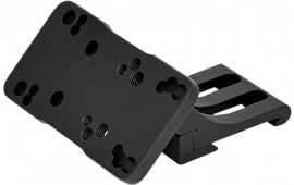 Warne 6110ML Red-Dot Riser 45 Degree Offset Reflex Black Anodized Left Hand