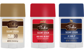 Tinks W6233 Deer All Season Scent Sticks 3 Pack, Stick Dispenser, Includes #69 Doe-In-Rut and Doe-P Scents.