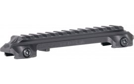 Reptilia LLC 100269 RMU Mount 12 Slot Black 7075-T6 Aluminum Mil-Spec 1913 Picatinny Rail Mount