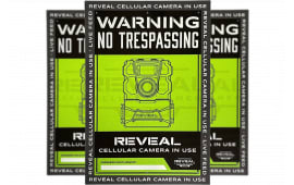 Tactacam Reveal S1 No Trespassing Sign Durable Plastic, High Visibility, 9x13 Inch