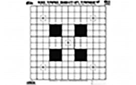 Pro-Shot SSIT12PK Sight-In Target 12 Pack, Heavy Paper, 14"x14" Black/White, Hanging, 100 Yards