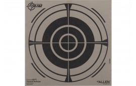 Allen Thermal Target Bullseye Hanging Paper 8" x 8" Black/Gray, Paper, Hanging Mount