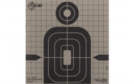 Allen Thermal Target Silhouette Hanging Paper Target 8"x8" Black/Gray