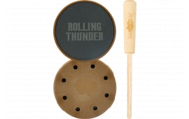 Rolling Thunder Thunderdome Slate Pot Turkey Call, Slate Surface, Glass-Filled Nylon Pot, Hickory Striker.
