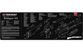 TekMat TEKR36REM870 Remington 870 Cleaning Mat Black/White Rubber 12" x 36"