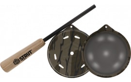 Hunters Specialties Camo Cutt'R Pot Call, Mossy Oak Bottomland, Glass Surface, Hickory Striker.