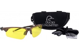 Radians Ducks Unlimited Interchangeable Lens Safety Glasses Clear/Smoke/Amber ANSI Z87.1 UV Protection.