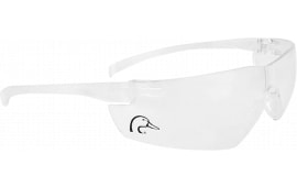 Radians DUFL10110C Safety Glasses Clear Lens/Frame, Eye Protection, 99.9% UV, Scratch Resistant, Rubber Nosepiece.