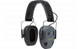 Allen ULTRX Bionic Fuse Ion Electronic Earmuff Hearing Protection, Slate, Bluetooth, 22dB NRR.