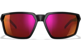 Wiley X AC6SRA06 Sierra M/L Red Mirror Lens Polycarbonate Gloss Black Frame