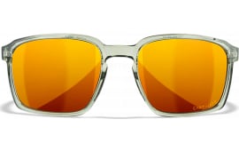 Wiley X AC6ALF04 Alfa M/L Bronze Mirror Lens Polycarbonate Gloss Crystal Light Olive Frame