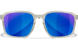 Wiley X AC6ALF09 Alfa M/L Blue Mirror Lens Polycarbonate Gloss Clear Crystal Frame Frame