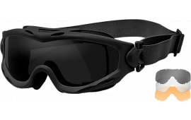 Wiley X SP293B Spear Goggles Smoke Gray/Clear/Light Rust Lens Matte Black Frame
