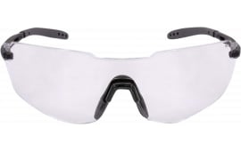 Radians Oblivion Eye Protection Clear Lens Black Frame, Rubber Nosepiece and Temple Tips.