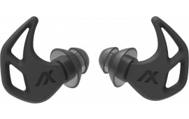 Axil X20 Earplugs Hearing Protection Charcoal, Silicone Tip, In-Ear, SNR 23 dB, Water & Sweat Resistant.