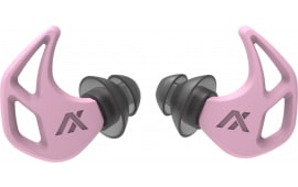 Axil X20 Earplugs Hearing Protection Silicone Tip 17 dB NRR Soft Pink Water & Sweat Resistant.