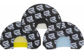 Higdon Riven Origin Series Elk Diaphragm Game Call 3 Pack, Black/White, Non-Dome Mouth Calls.