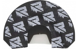 Higdon Outdoors Black Ice Elk Diaphragm Game Call, Black/White, Large Non-Dome Frame, Triple Reed