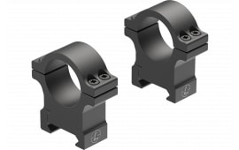 Leupold Open Range Rimfire Cross-Slot Rings 30mm High Aluminum, 11mm/38" Dovetail, Black.