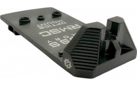 Cross Armory RMSc Mount Adapter - Dovetail, 17-4 Stainless Steel, Green Fiber-Optic - Compatible With OEM Glocks