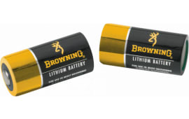 Browning CR123A Lithium Batteries 2-Pack, Batteries, 3V Nominal Voltage, For Tactical and Electronic Devices.