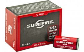 Surefire SF12BB 123A High Performance CR123A 3V Lithium Stick 12