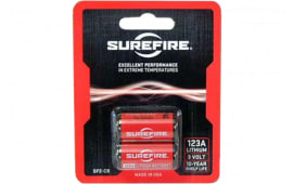 SureFire SF2CB CR123A  3 Volts Lithium 1500 mAh 2 Per Pkg