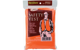 Allen Company Hunting Safety Vest, Blaze Orange, Polyester, Adult 38-48" Chest, Hook-and-Loop Closure
