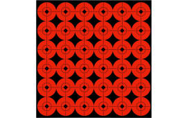 Birchwood Casey 33901 Target Spots 1" Red Bullseye Adhesive 36 Per Page/10Pack