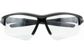 Howard Leight R02214 Uvex Acadia 99.9% UV Rated Anti-Fog Clear Lens with Black Wraparound Frame & Soft Rubber Nose Piece for Adults