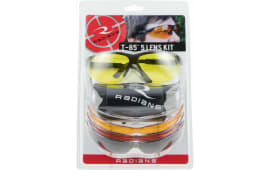 Radians T-85 5 Lens Interchangeable Shooting Glasses Kit Black with Multi Lens 5/ct