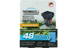 Thermacell M48 Backpacker Repellent Refills Effective 15 ft Odorless Scent Repels Mosquito Effective Up to 48 hrs 12 Mats