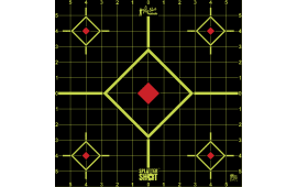 Pro-Shot 12SIGREEN5PK SplatterShot Sight-In Black/Green Self-Adhesive Paper Impact Enhancement Bright Green Diamond 5 Pack