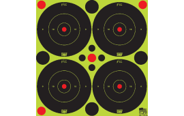 Pro-Shot SplatterShot 3" Bullseye Self-Adhesive Target Black/Green 48-Pack With Pasters.