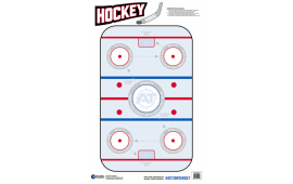 Action Target GSHOCKEY100 Entertainment  Hockeye Paper Hanging 23" x 35" Blue/White 100 Per Box
