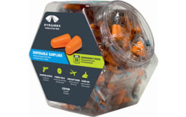Pyramex Disposable Earplugs Bin Hearing Protection NRR 32dB Orange 100 Pair Uncorded Polyurethane.